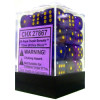 12mm d6 Dice Block: Borealis Royal Purple w/Gold Thumb Nail